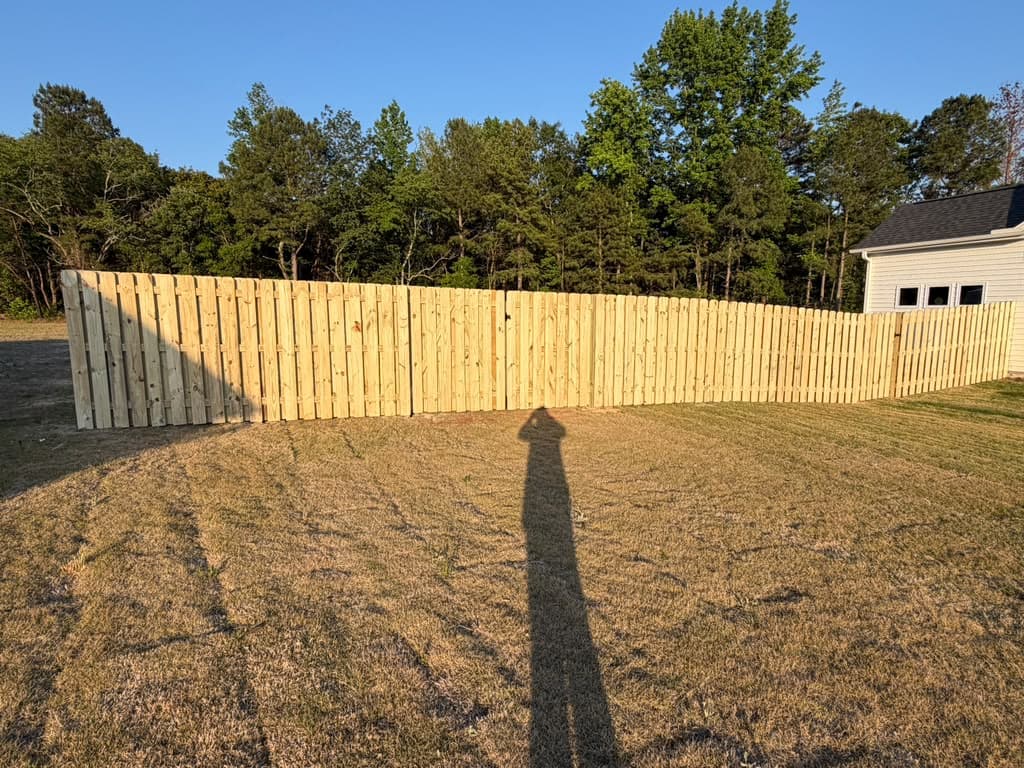 Custom fencing installed by Delgado Fence
