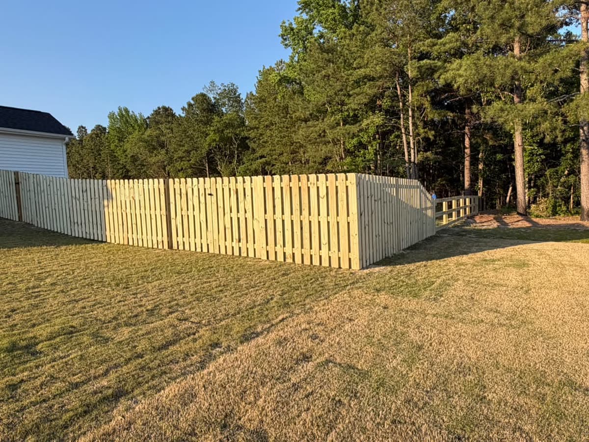 Privacy fencing installed by Delgado Fence
